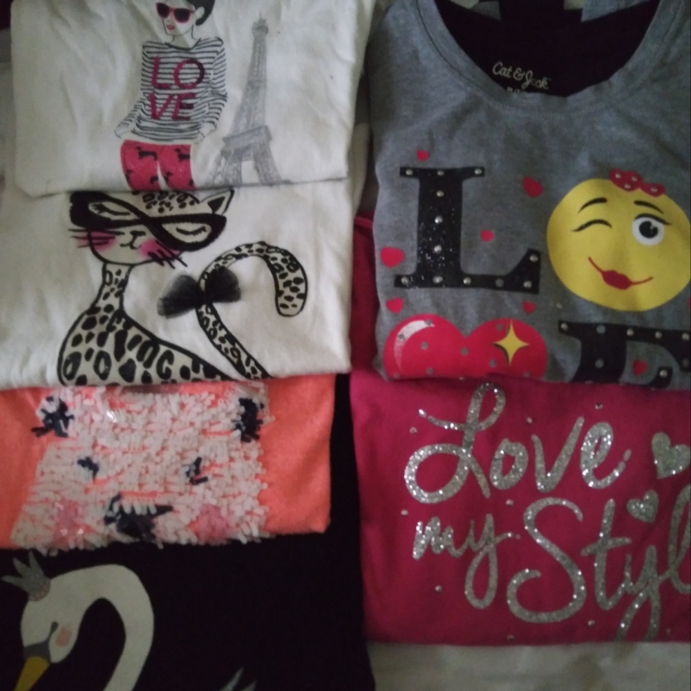 Long sleeve girls shirts selling all together for